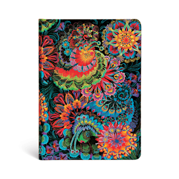 Diary Paperblanks Moonlight Olena's Garden Hardcover MIDI Unlined Elastic Band Closure 176 Pg 85 GSM Book