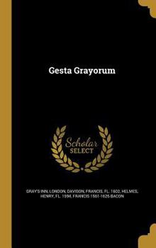 Hardcover Gesta Grayorum Book