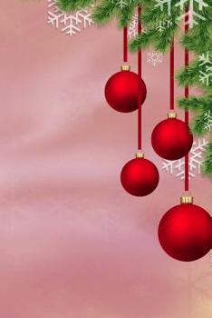 Paperback Merry Christmas Baubles Hanging From The Tree Notebook Book