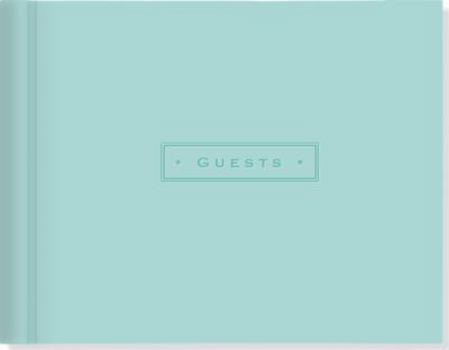 Imitation Leather Sea Foam Guest Book