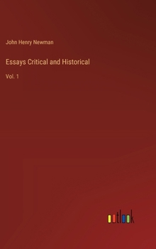Hardcover Essays Critical and Historical: Vol. 1 Book