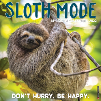 Calendar Sloth Mode 2022 Wall Calendar Book