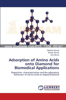 Paperback Adsorption of Amino Acids onto Diamond for Biomedical Applications Book