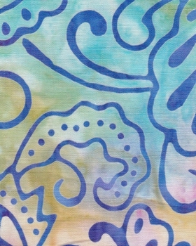 Paperback Hand-Painted Sari Quilt Composition Notebook - Large Ruled Notebook - 8x10 Lined Notebook (Softcover Journal / Notebook / Diary) Book