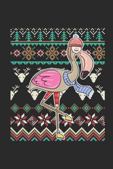 Paperback Christmas Sweater - Flamingo: Dotted Bullet Grid Notebook - Journal for Ugly Christmas Gift And New Year Gift Idea Book