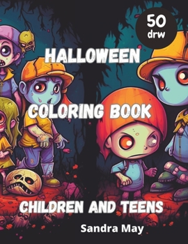 Paperback Halloween Coloring Book: Halloween Coloring Book for Children and Teens Book