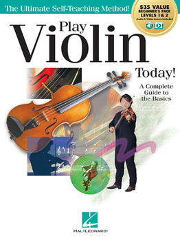 Paperback Play Violin Today! Beginner's Pack: Method Books for Levels 1 & 2 Plus Online Audio & Video Access Book