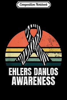 Paperback Composition Notebook: Ehlers Danlos Syndrome Design Vintage Retro Sunset Gift Journal/Notebook Blank Lined Ruled 6x9 100 Pages Book