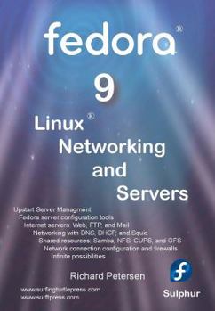 Paperback Fedora 9 Linux Networking and Servers Book