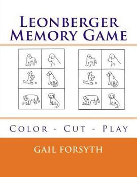 Paperback Leonberger Memory Game: Color - Cut - Play Book