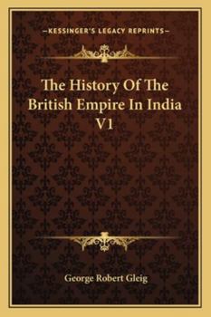 Paperback The History Of The British Empire In India V1 Book