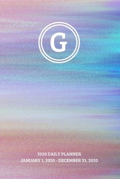 Paperback 2020 Daily Planner: Initial, letter G; January 1, 2020 - December 31, 2020; 6" x 9" Book
