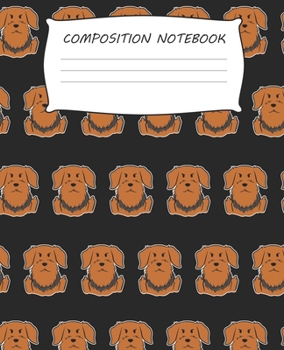Paperback Composition Notebook: Dog Lover Airedale Terrier Pattern Composition Notebook 100 Wide Ruled Pages Journal Diary Book