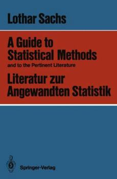 Paperback A Guide to Statistical Methods and to the Pertinent Literature / Literatur Zur Angewandten Statistik Book