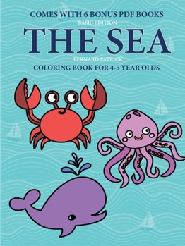 Paperback Coloring Book for 4-5 Year Olds (Sea Life) Book