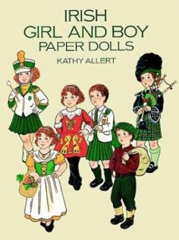 Paperback Irish Girl and Boy Paper Dolls Book