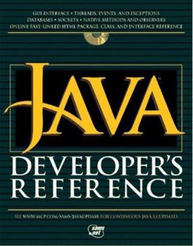 Paperback Java Developer's Reference: With CDROM Book
