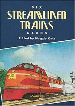 Paperback Six Streamlined Trains Cards Book