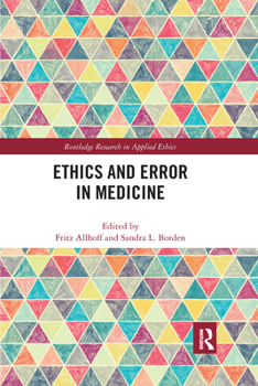 Paperback Ethics and Error in Medicine Book