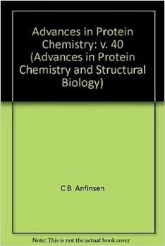 Hardcover Advances in Protein Chemistry Book