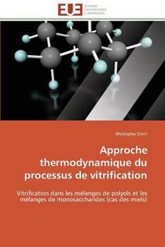 Paperback Approche Thermodynamique Du Processus de Vitrification [French] Book