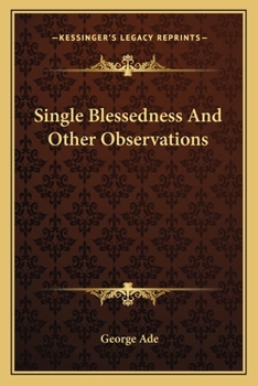 Paperback Single Blessedness And Other Observations Book