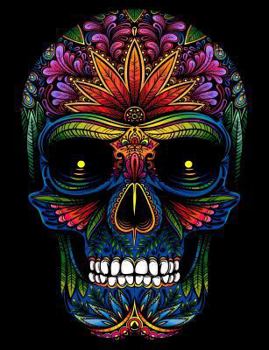 Sugar Skull Notebook: 7.44" x 9.69", 150 College-Ruled Pages