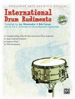 Paperback International Drum Rudiments: Book & DVD Book
