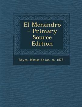 Paperback El Menandro [Spanish] Book