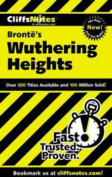 Paperback Cliffsnotes on Bronte's Wuthering Heights Book