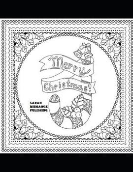 Paperback Merry Christmas: Coloring in book painting book pen workbook Book