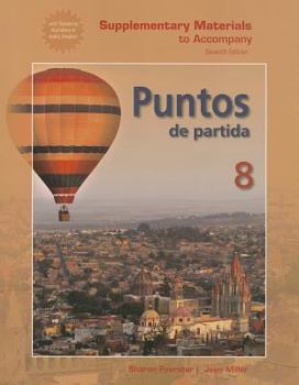 Paperback Supplementary Materials to Accompany Puntos de Partida: An Invitation to Spanish Book