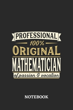 Professional Original Mathematician Notebook of Passion and Vocation: 6x9 inches - 110 dotgrid pages • Perfect Office Job Utility • Gift, Present Idea