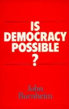 Paperback Is Democracy Possible? Book