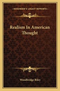 Paperback Realism In American Thought Book