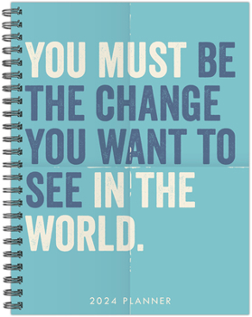 Spiral-bound Change 2024 6.5 X 8.5 Softcover Weekly Planner Book