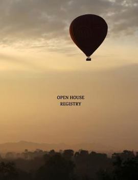 Paperback Open House Registry: Guest and Visitors Sign in Book (Balloon) Book