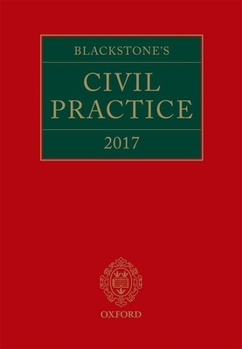Hardcover Blackstone's Civil Practice 2017 (Book and Digital Pack) Book