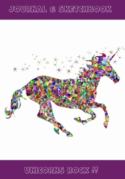 Paperback Unicorns Rock Journal and Sketchbook Book