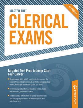 Paperback Master the Clerical Exams: Chapter 8 of 13 Book