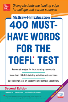 Paperback McGraw-Hill Education 400 Must-Have Words for the Toefl, 2nd Edition Book