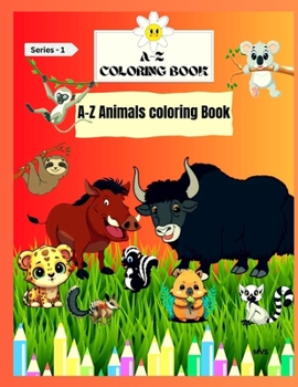 Paperback A-Z Coloring Book: A-Z Animals Coloring Book