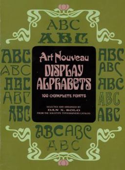 Paperback Art Nouveau Display Alphabets Book