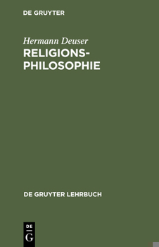Hardcover Religionsphilosophie [German] Book