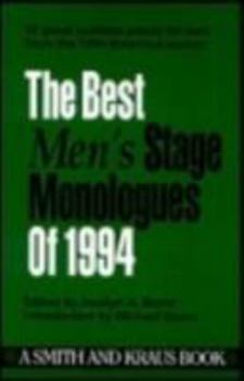 Paperback The Best Men's Stage Monologues of 1994 Book