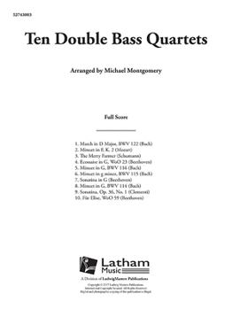 Paperback 10 Double Bass Quartets: Conductor Score Book