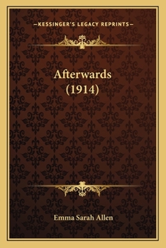 Paperback Afterwards (1914) Book