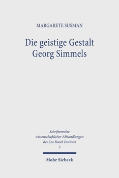 Paperback Die Geistige Gestalt Georg Simmels [German] Book
