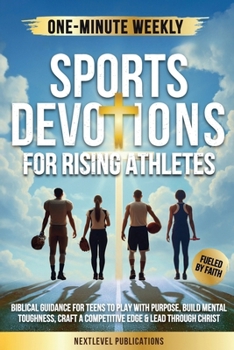 Paperback One-Minute Weekly Sports Devotions for Rising Athletes [Large Print] Book