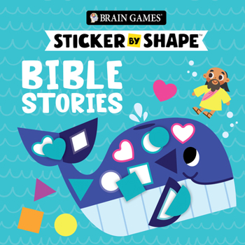 Paperback Brain Games - Sticker by Shape: Bible Stories Book